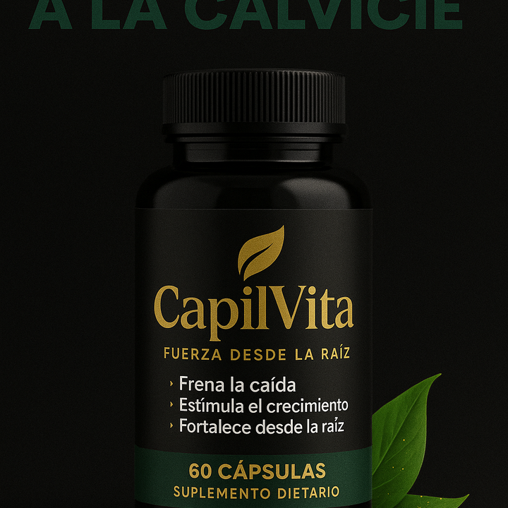 CapilVita – Suplemento Anticaída Capilar Natural | Fortalece y Estimula el Crecimiento del Cabello (30 cápsulas)