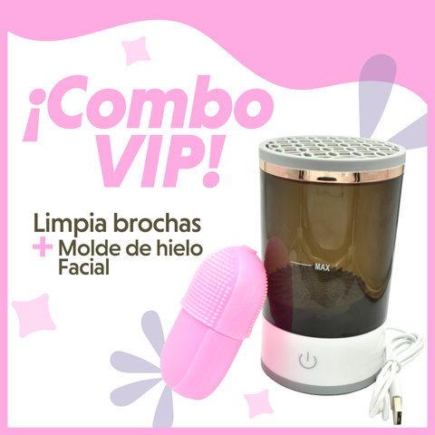 Combo Molde de hielo + limpia brochas