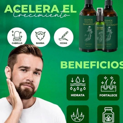 Tratamiento Completo - Shampoo + acondiconador + Tonico OUHOE